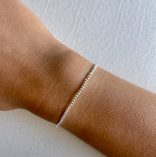 The Single 2mm Sterling Silver Bracelet