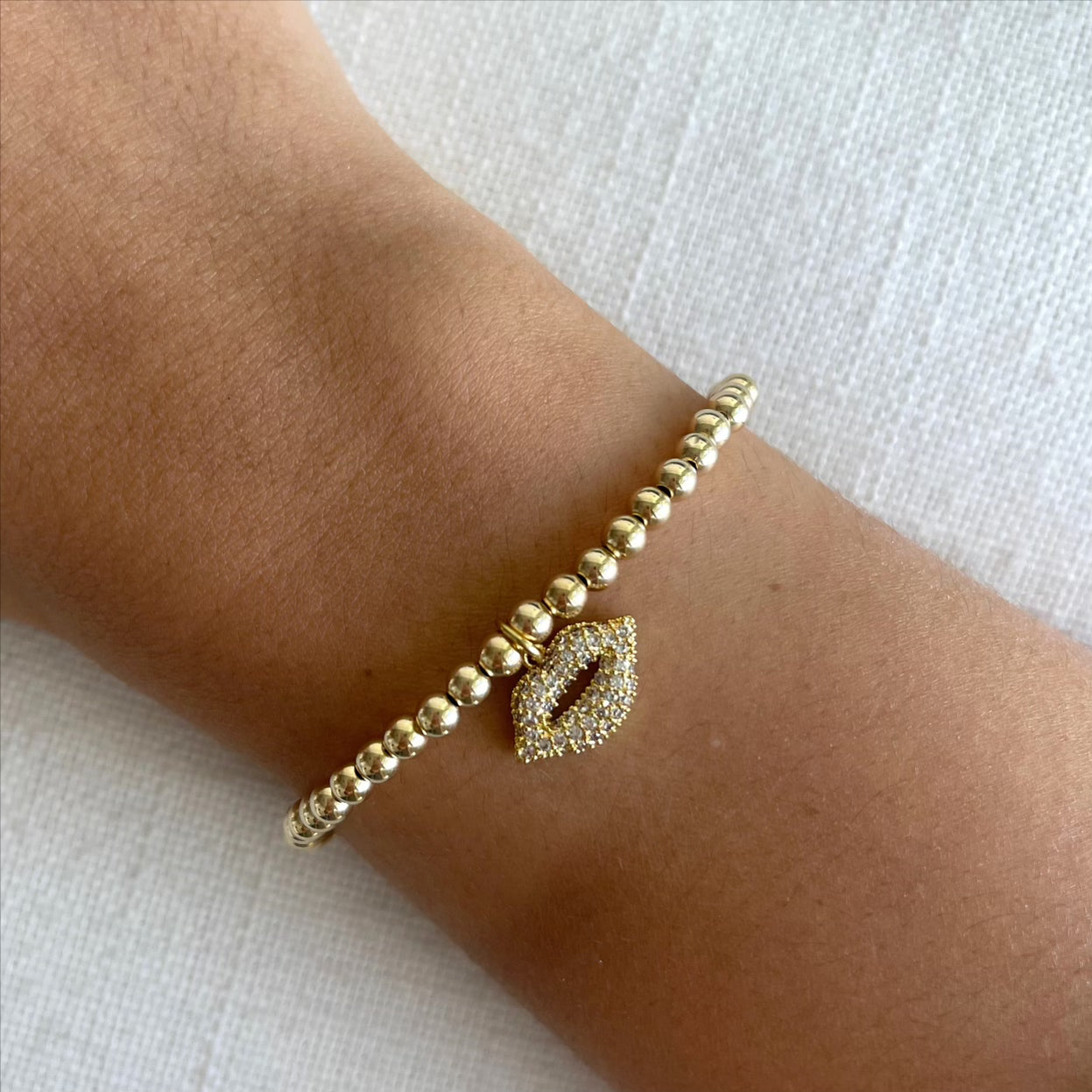 The Gold Lips Bracelet