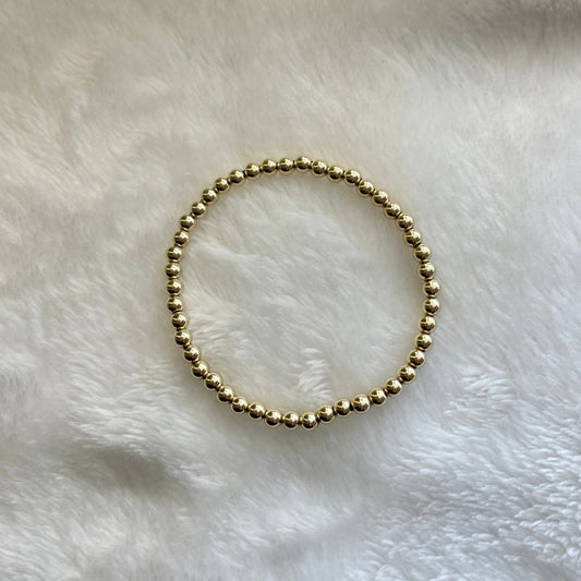 Single 4mm 14k Gold Filled Bracelet